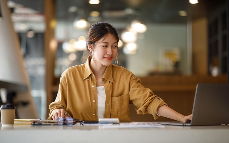 woman in office